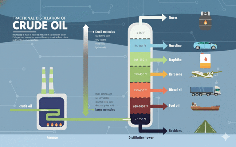 infographic destilation process