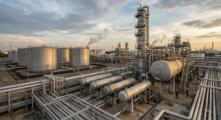 Static Equipment On Industrial Oil and Gas