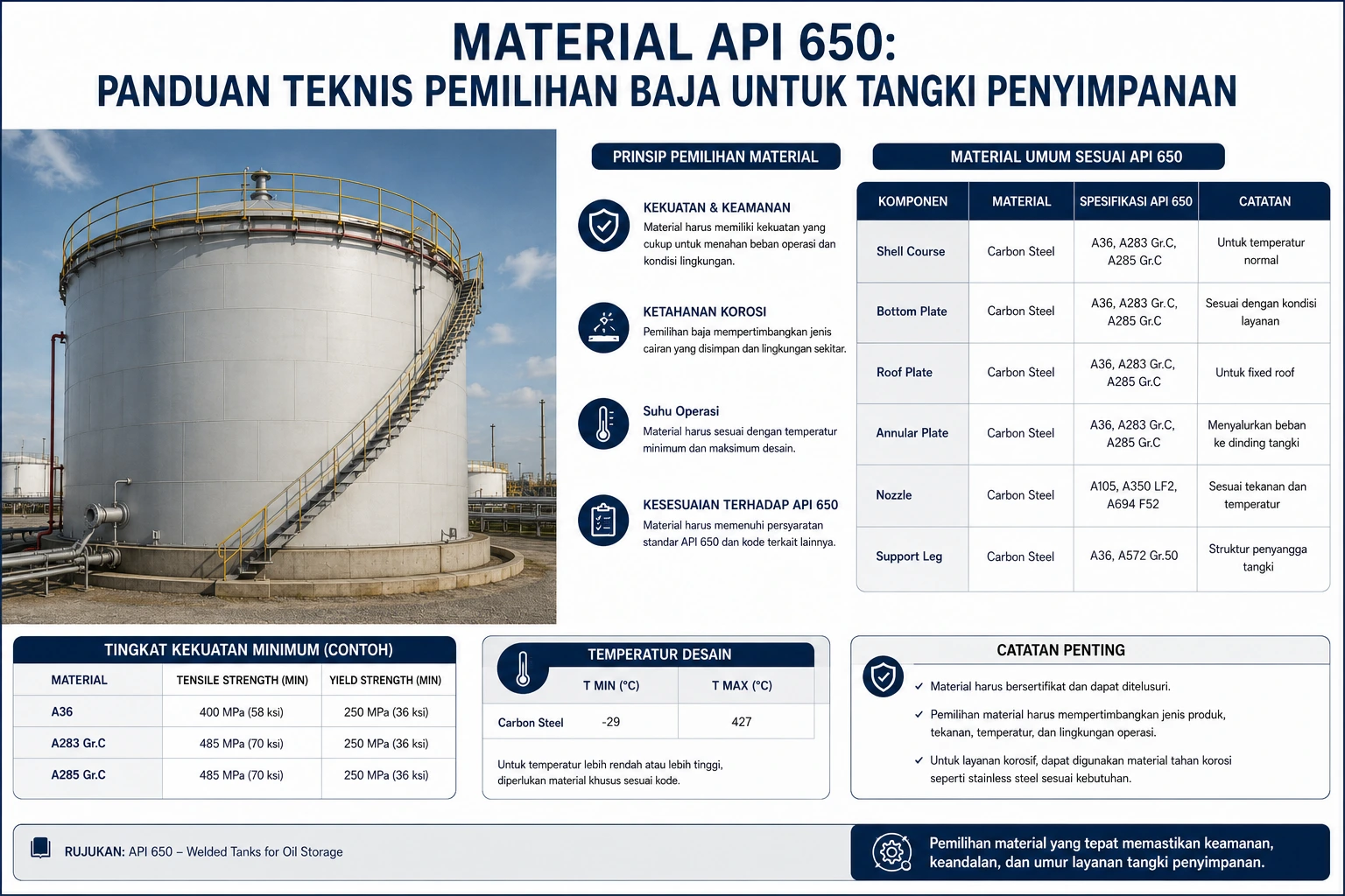 pemilihan type material plate