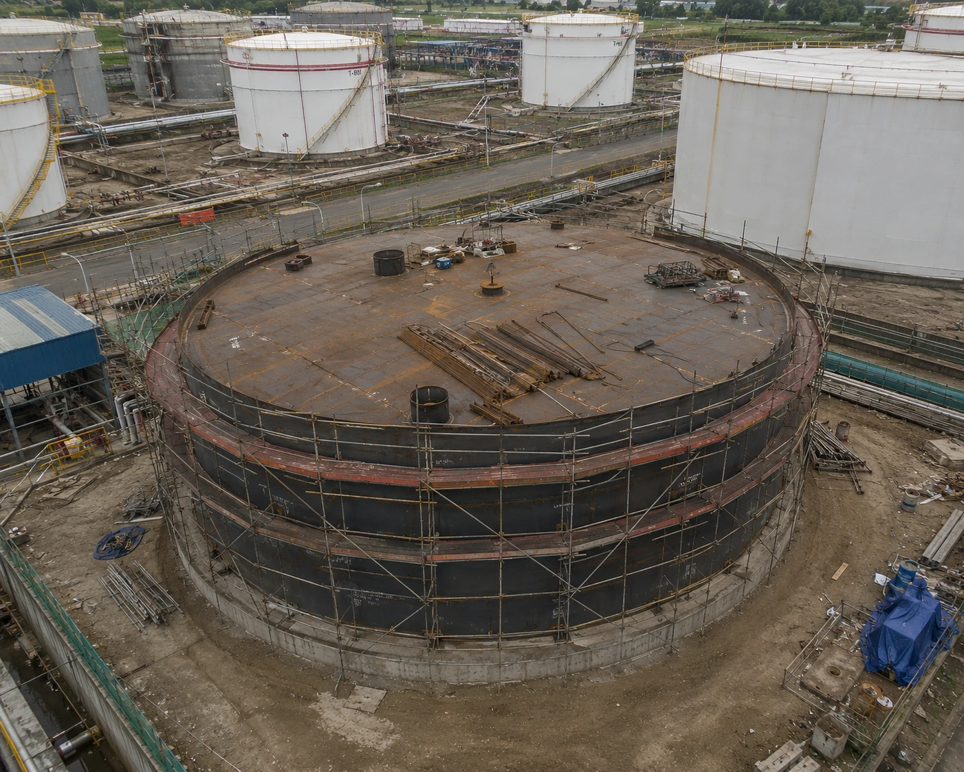Erection shell plate